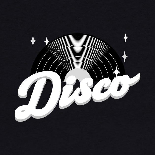 DISCO  - Vintage Vinyl (Grey) by DISCOTHREADZ 